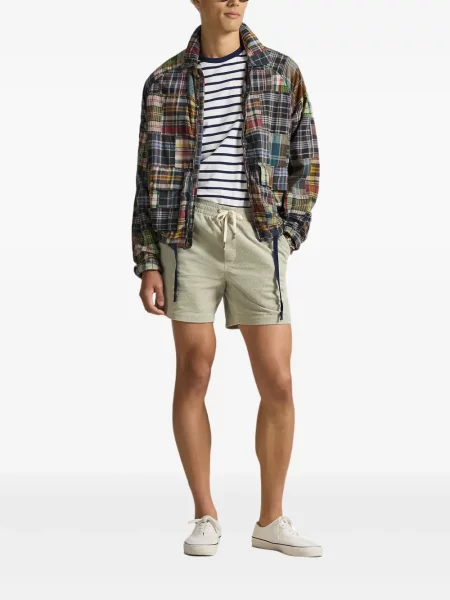 Ριγέ δερμάτινος κάλτσες Polo Ralph Lauren με κορδόνι μαύρο