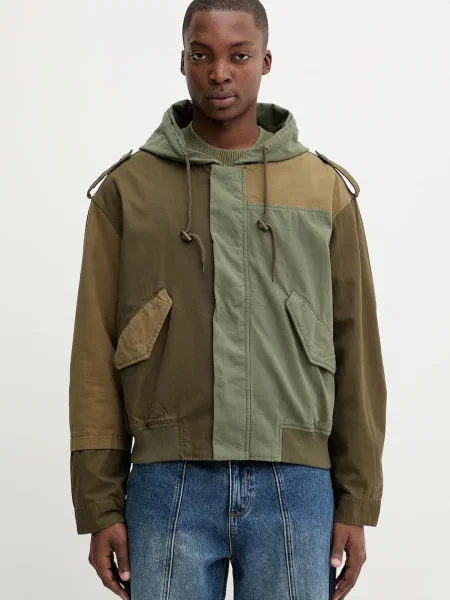 Desigual Geacă de primăvară-toamnă / deschis / kaki maro