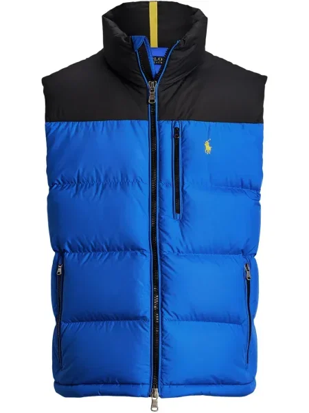 Slip de baie Polo Ralph Lauren cu broderie din piele de căprioară în carouri albastru