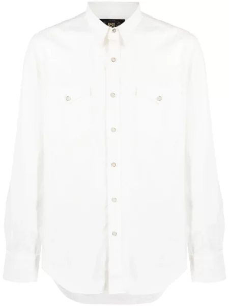 Cămașă Ralph Lauren Rrl lungă alb