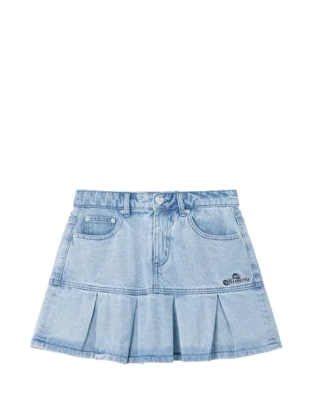 Fustă din denim Fingercroxx albastru