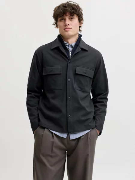Jack & Jones koszula typu overshirt Mężczyźni Sztuczne włókno S niebieski