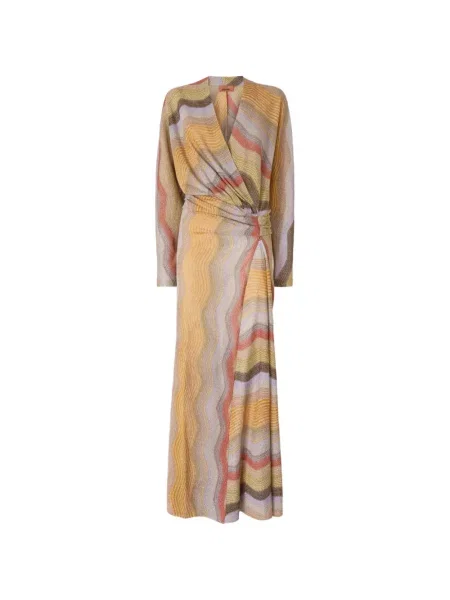 Rochie Missoni tricotate galben