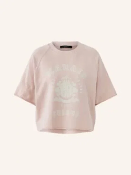 Oui Mikina růžová bílá