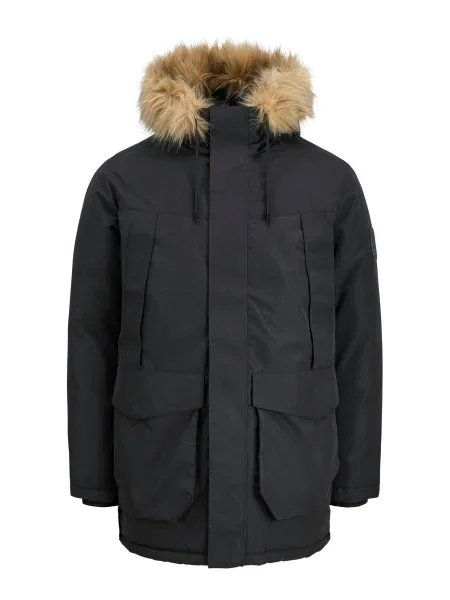 Geacă parka Jack & Jones Plus negru