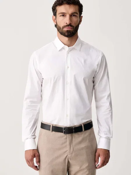 Trussardi cămașă pentru bărbați din cu alb