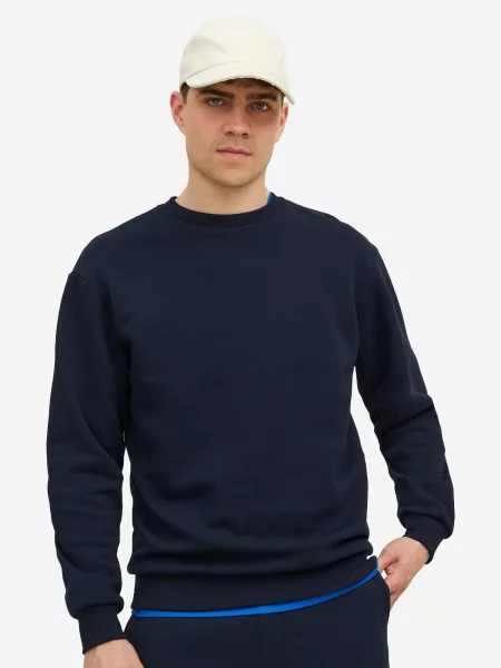 JACK & JONES Mikina Bradley námornícka modrá