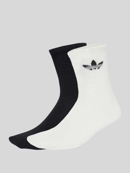 Skarpety z detal z logo w zestaw 2 szt. Adidas Originals białe