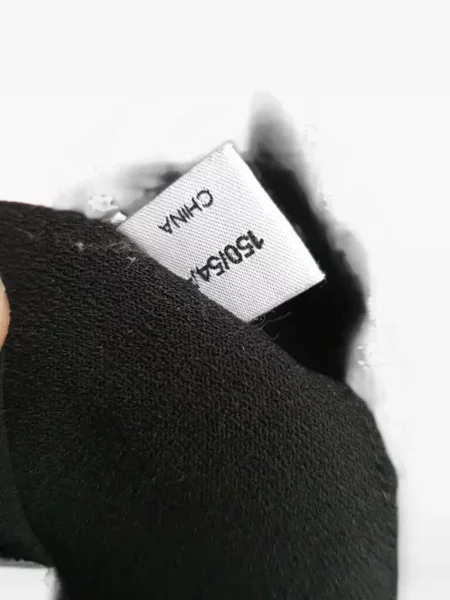 Pantaloni Self-portrait din crep negru