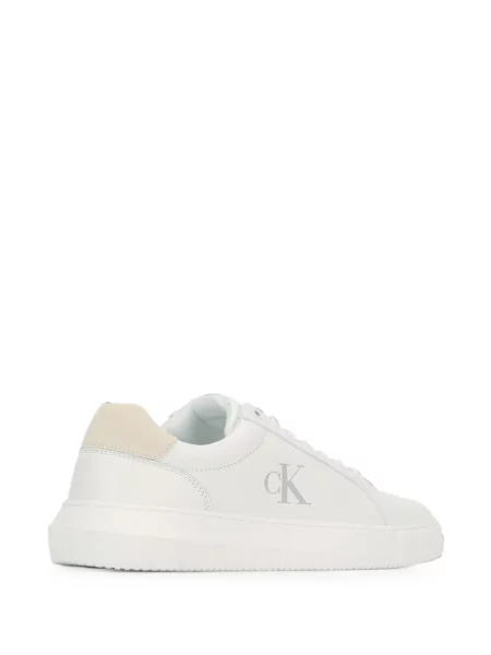 Sneakerși Calvin Klein cu imagine alb