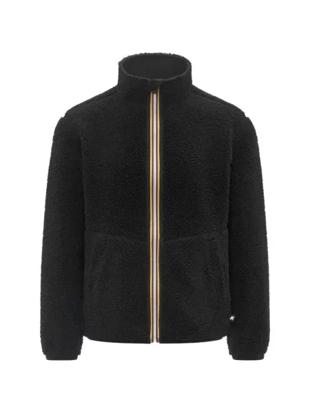 Reversibil geacă K-way din fleece negru