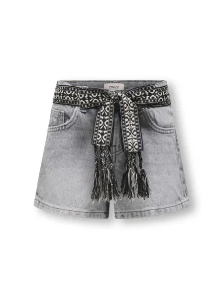 Kids ONLY Pantaloni scurți de blugi Straight Fit gri
