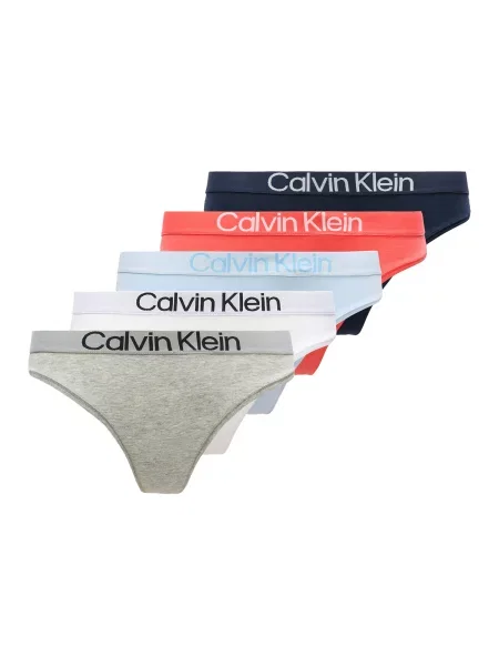 Calvin Klein Underwear Tangice svetlo modra / pegasto siva / melona bela