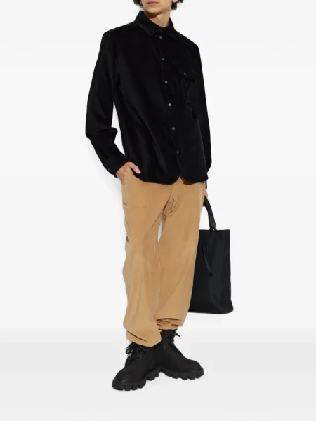 Cămașă Moncler de catifea cord negru