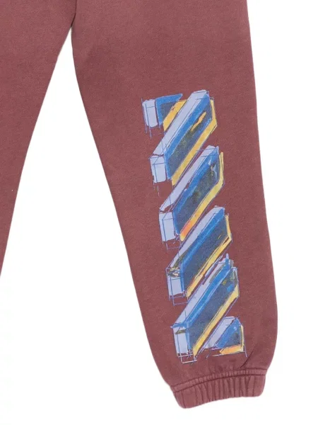 Dětské kalhoty Off-white bílé