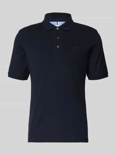 Koszulka polo o kroju regular fit z detalem z logo model ‘Pete’ Brax granatowe