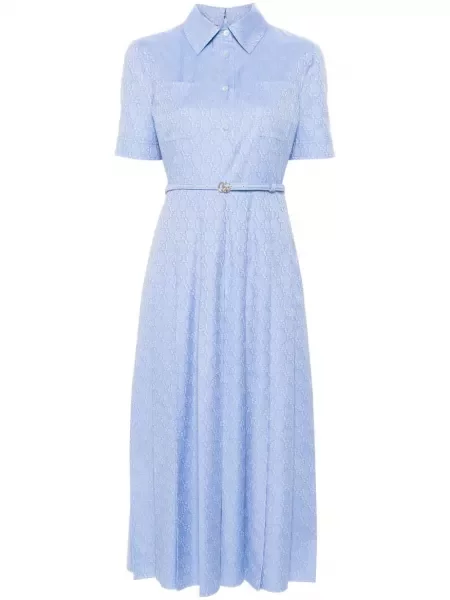 Rochie midi Gucci cu imagine albastru