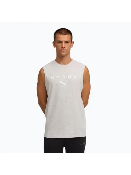 Tricou de antrenament pentru bărbați PUMA Hyrox Cutoff Tank gray