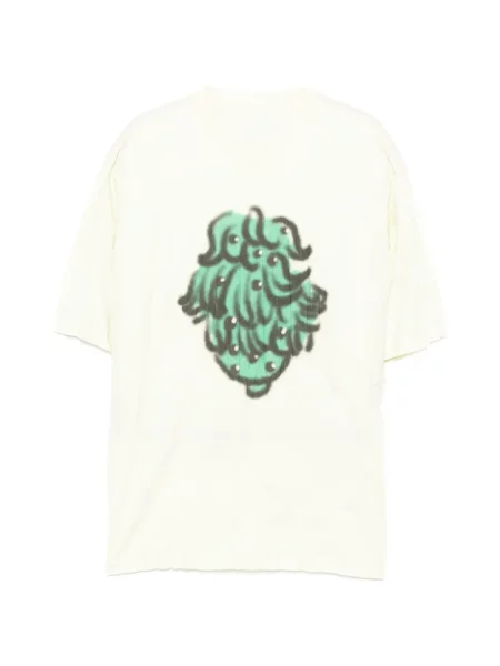 Grafic tricou Croquis cu imagine plisat galben