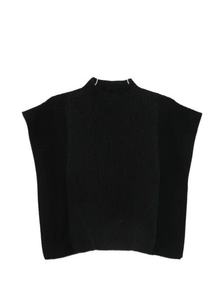 Top Cfcl cu volane negru