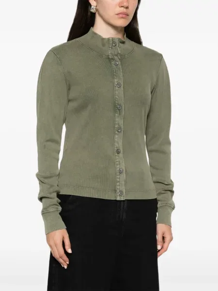 Cardigan Bobi tricotate verde