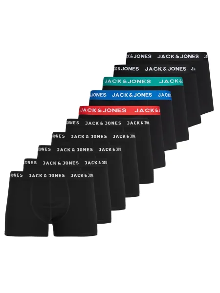 JACK & JONES Boxeralsók kék / piros / fekete fehér