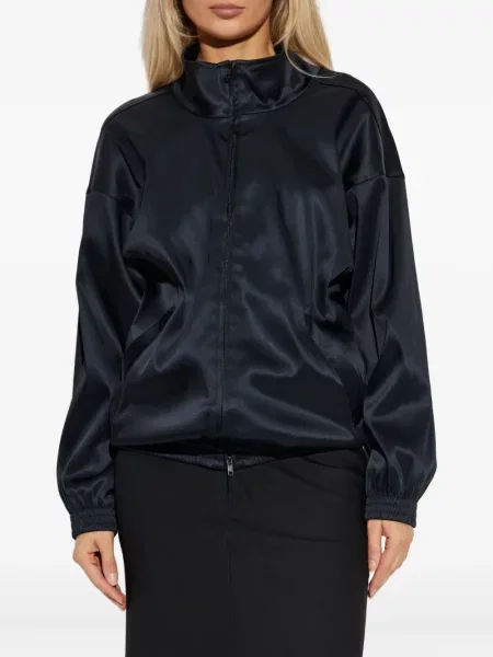 Geacă bomber Balenciaga din satin negru