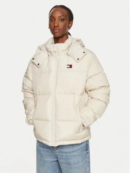 Tommy Jeans Geacă din puf Alaska bej