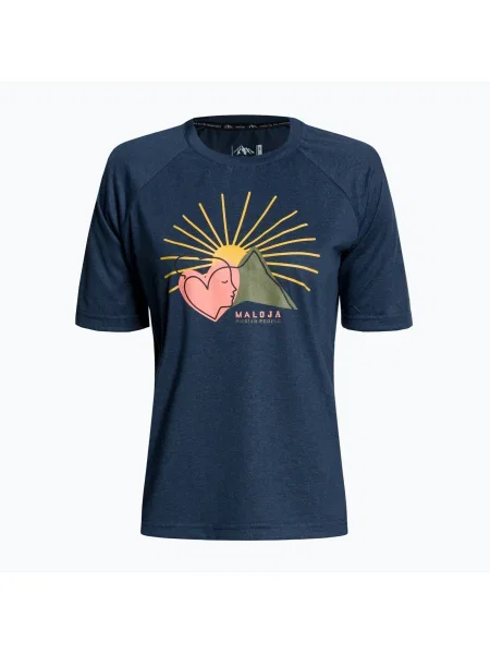 Tricou de trekking pentru femei Maloja DambelM bleumarin