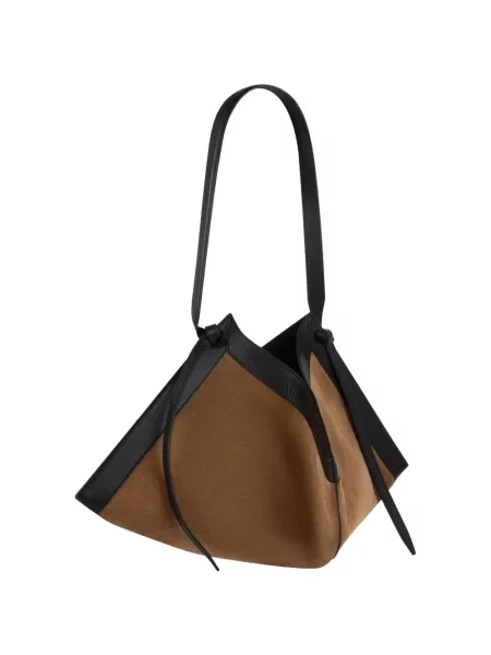 Geantă shopper Yuzefi din piele maro