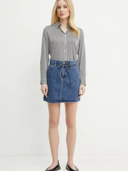 Marella spódnica Emme by Marella granatowy mini prosta