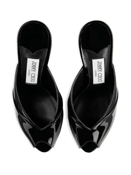 Papuci tip mules Jimmy Choo negru