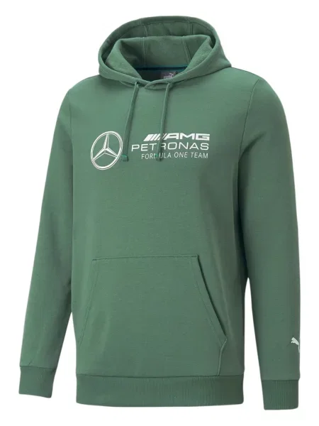 Tricou Puma cu glugă cu autograf verde