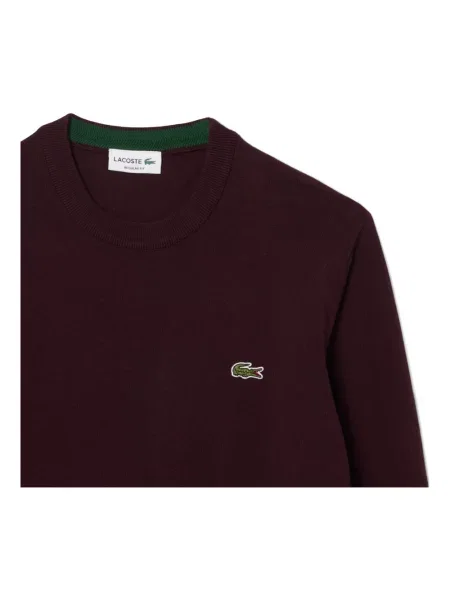 Sweter Lacoste brązowy