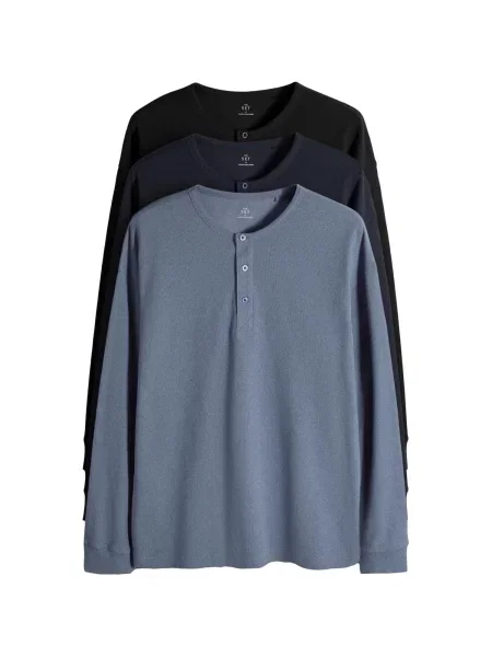 The Set Tricou bleumarin / albastru porumbel negru