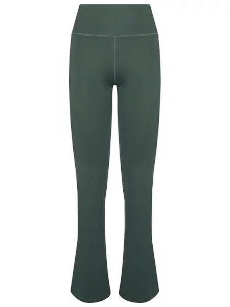 Girlfriend Collective Pajkice Compressive Flare Fit zelena