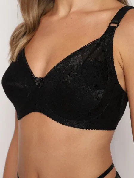 Sutien Cu Cupa Plină și Dantelă Vikonie negru