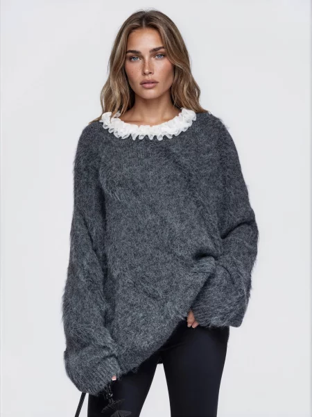 Ombre Megztinis pilka