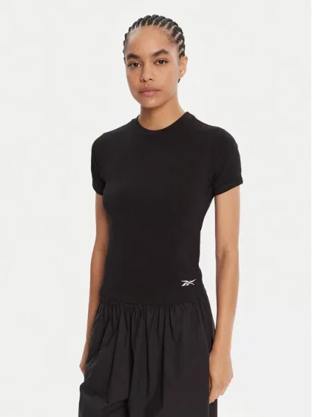 Reebok T-Shirt μαύρο