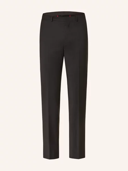 Hugo Oblekové Kalhoty Hesten Slim Fit černá