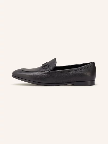 Ferragamo Mokasíny Soldy černá
