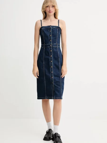 Jeans obleka Levi's mornarsko modra