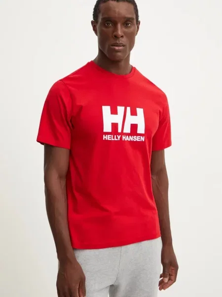 Koszulka rowerowa Helly Hansen Logo czerwony S biały