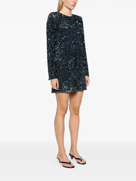 Rochie mini Alemais cu paiete albastru