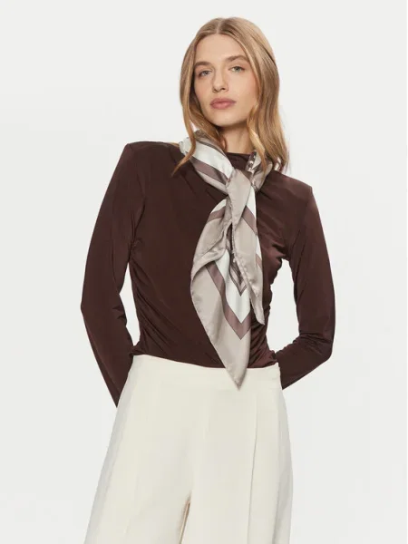 Fular Boss de mătase negru