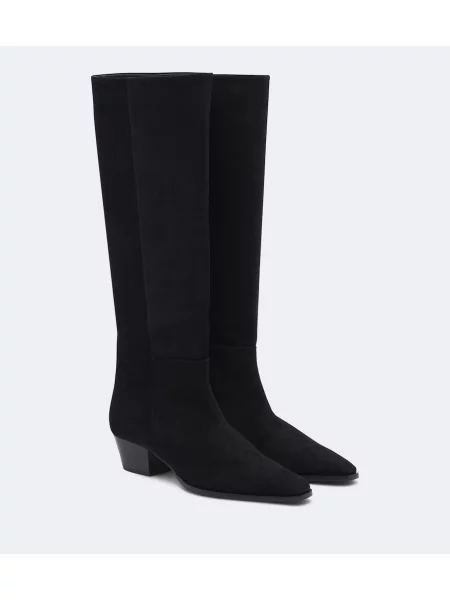 Cizme Aeyde din piele de căprioară negru