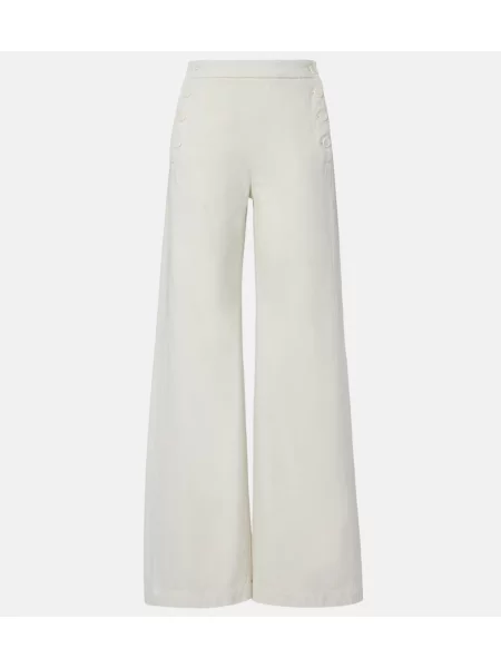 Pantaloni Nili Lotan alb