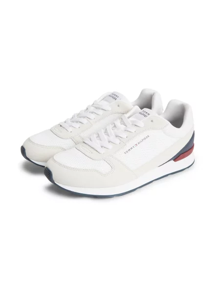 Sneakerși Tommy Hilfiger de lână alb