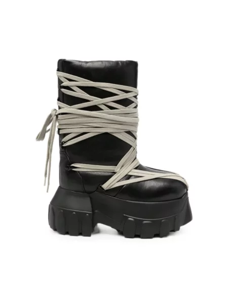 Botki Rick Owens na platformie czarne