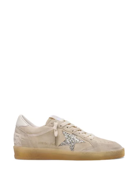 Sneakerși Golden Goose Ball Star cu perle din piele de căprioară